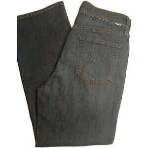Mother Jeans Sz 32 The Rambler Zip Ankle High-rise Wide Leg Stretch Medium Wash